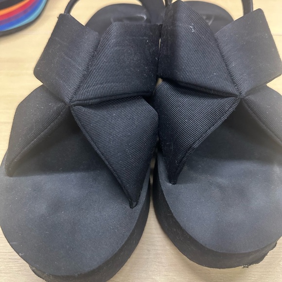 Rocket Dog Women's Hanalei Grosgrain Cotton/Heeled Platform Sandal Size 11 EUC - Picture 2 of 9